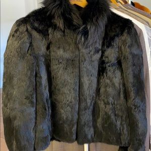 real rabbit fur coat